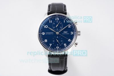 ZF Factory V2 Version IWC Portuguese Swiss Automatic Watch Blue Dial Arabic Markers